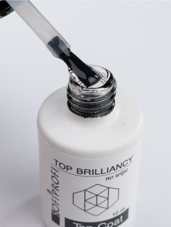 Топ-гель для ногтей без липкого слоя Brilliancy Sofiprofi Top Coat, 10 мл